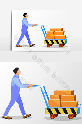 卡通运输物品与装卸搬运 从创意到现实的过程